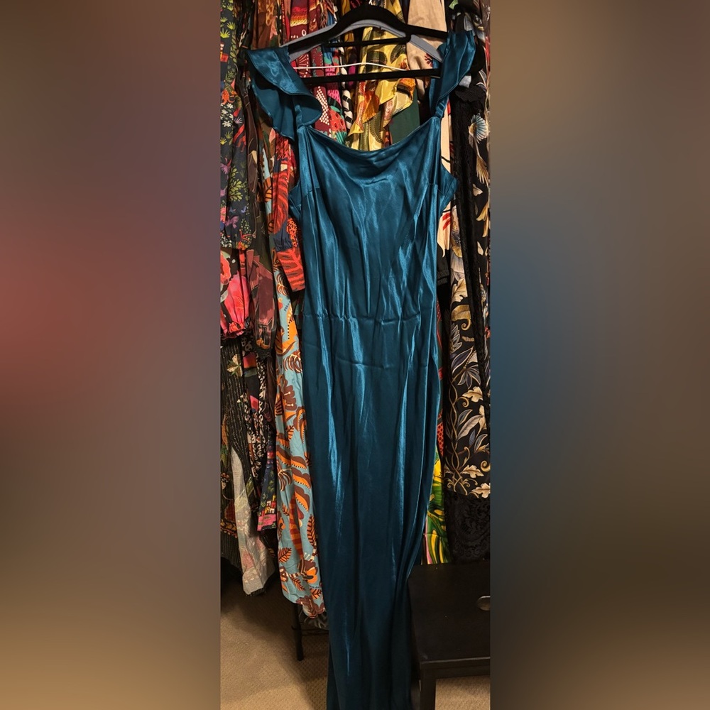 Anthropologie Flutter-Sleeve
Square-Neck Maxi Dress NWT Sz M - Picture 5 of 5
